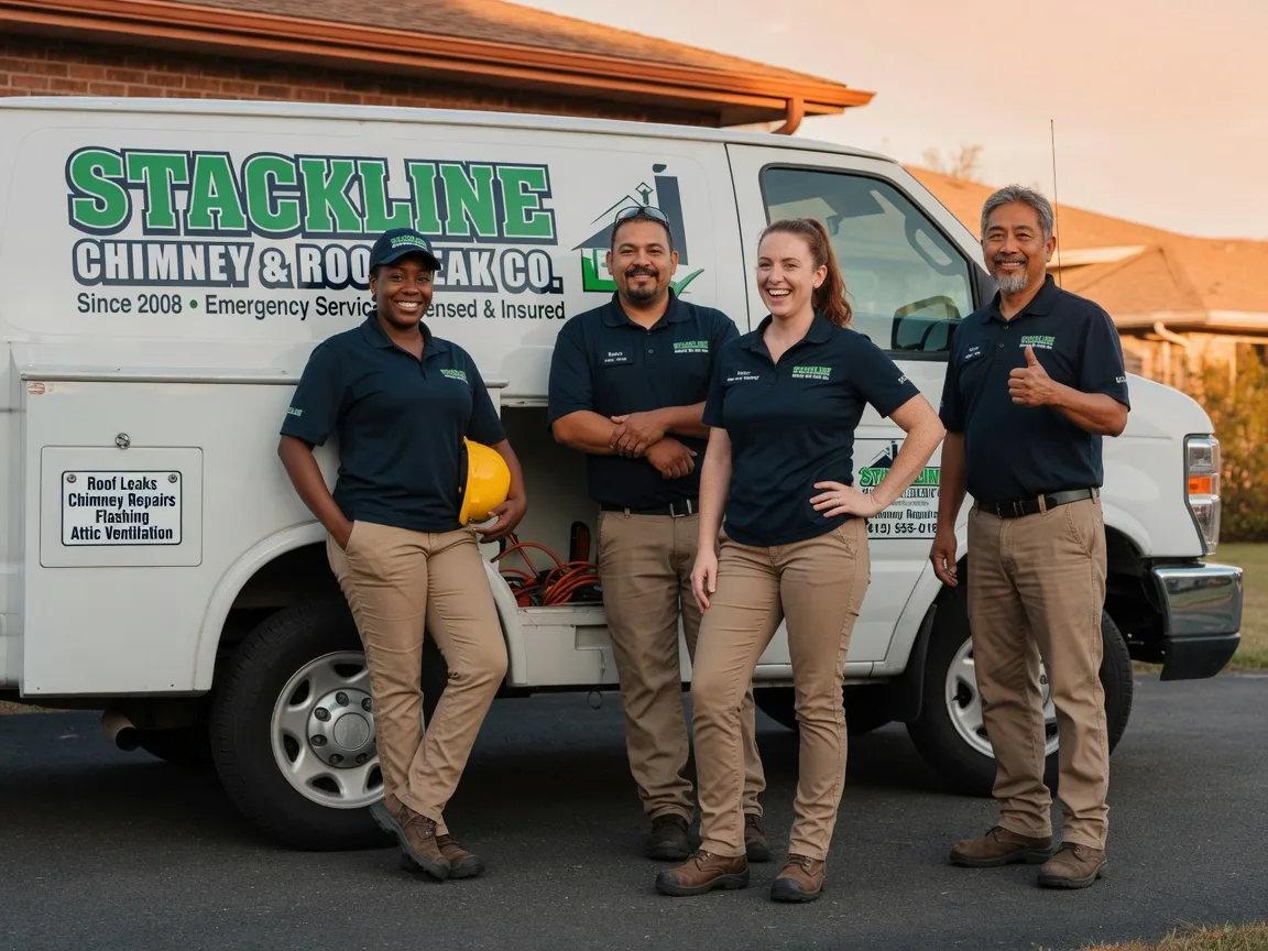 Chimney flashing repair company in Glade, KS